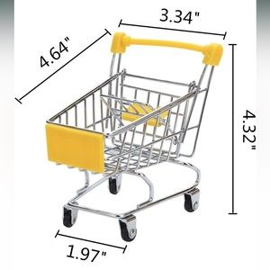 Mini Shopping Cart Bird Training Toy for Parrot Parakeet Budgie Cockatiel 1piece